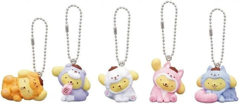 Takara Tomy Arts Pompompurin Wanwan Paradise Mascot Complete Set Capsule Toy