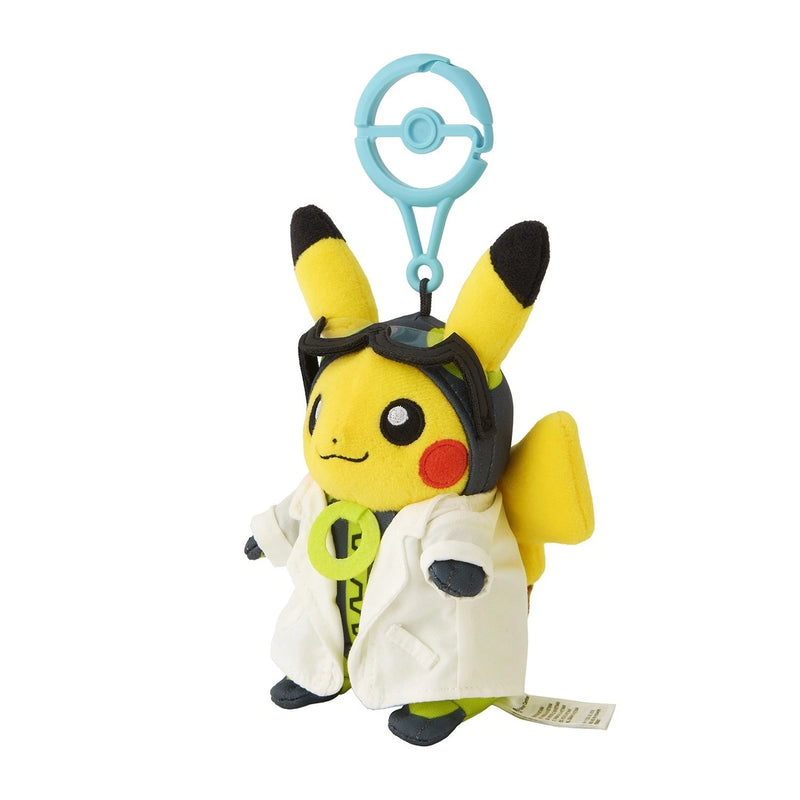 Pokemon Center Original Professor Willow's Assistant Pikachu Plush Keychain