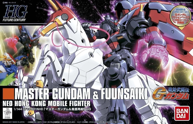 BANDAI HGFC Mobile Fighter G Gundam Master Gundam & Fuunsaiki 1/144 Model Kit