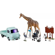 Kaiyodo ARTPLA Tourist and Giraffe Set Unpainted Unassembled Model Kit JAPAN