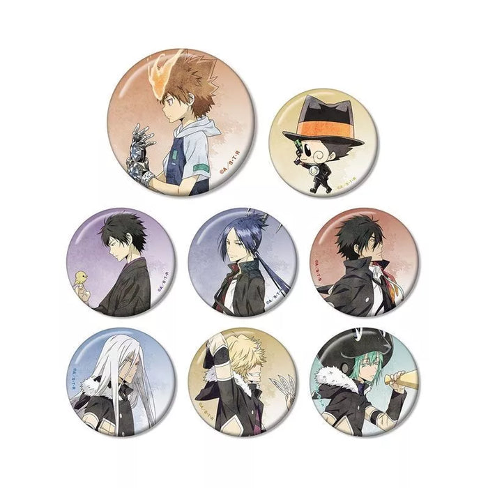 Trading Tin Badge Reborn! New Illustration Walking ver. All 8 set JAPAN OFFICIAL