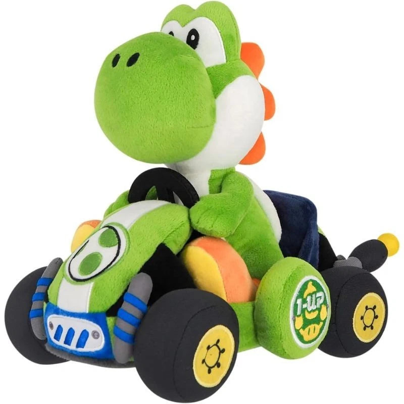 Sanei Boeki Super Mario Mario Kart World Yoshi MKW02 Plush Doll JAPAN