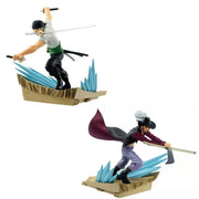Banpresto Senkou Zekkei One Piece Zoro & Dracule Mihawk Figure Set of 2 JAPAN