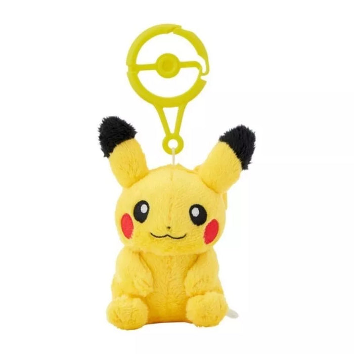 Pokemon Center Original Plush Doll with Carabiner Pikachu JAPAN OFFICIAL