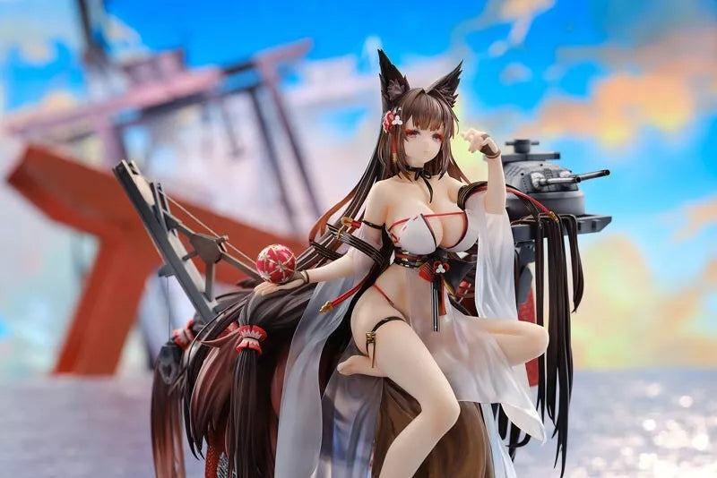 Azur Lane Amagi Weends águas serenas lotus ver. Com a exibição da figura do Japão