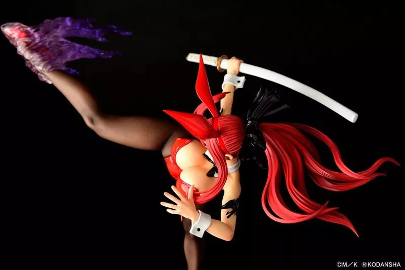 Fairy Tail Erza Scarlet High Kick ver. Crimson Bunny 1/6 Figure JAPAN OFFICIAL