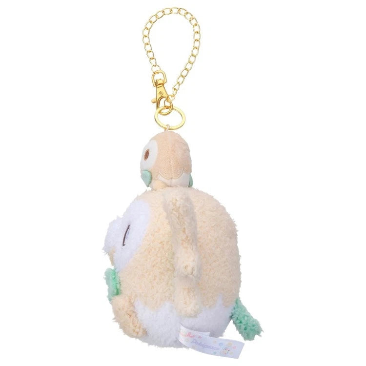 Pokemon Pokepeace Rowlet with Plush Toy Ver. Plush Keychain JAPAN OFFICIAL