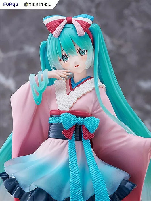 Furyu Tenitol Hatsune Miku Neo Tokyo Series Kimono Figura Japão Oficial