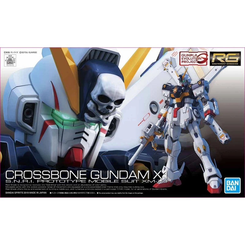 BANDAI RG Mobile Suit Crossbone Gundam Crossbone Gundam X1 1/144 Model Kit JAPAN