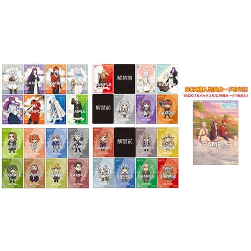 Frieren Beyond Journey's End Clear Card Collection Gum 3 Candy Toy TCG JAPAN