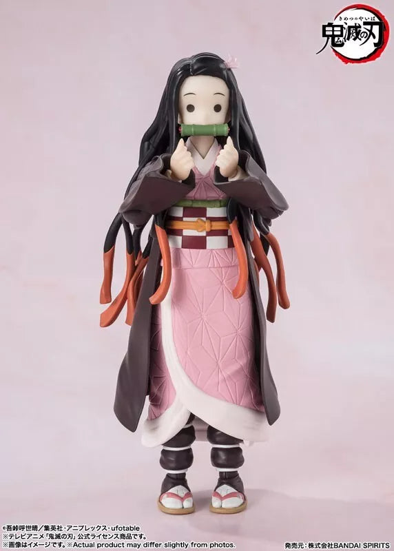 BANDAI S.H. FIGUARTS SLAYER DEMONS KIMETSU NO YAIBA NEZUKO KAMADO Figura