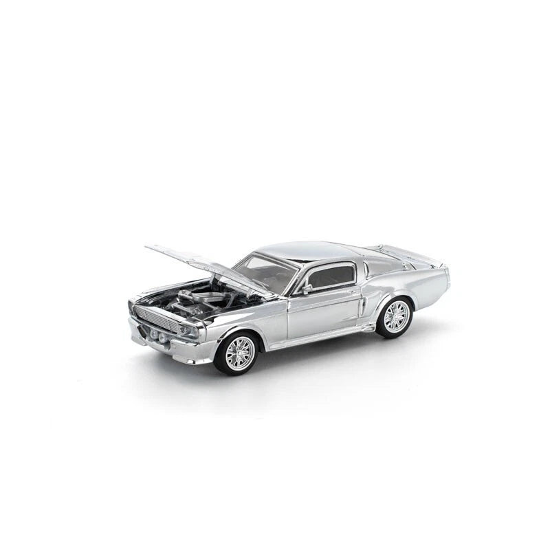 Shelby Mustang GT500 Silver Chrome 1/64 Miniature Car JAPAN OFFICIAL