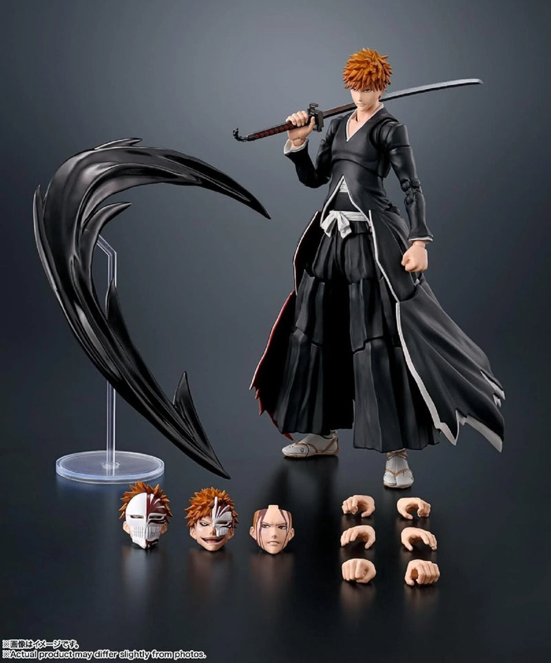 BANDAI S.H.Figuarts BLEACH Ichigo Kurosaki Getsugatensho Actionfigur JAPAN