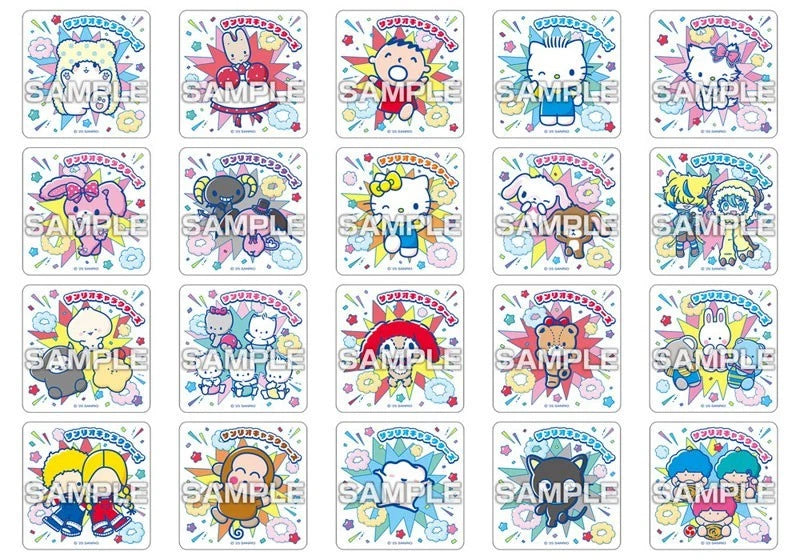 Sanrio Characters Square Magnet Collection Gum 16Pack Box Candy Toy JAPAN