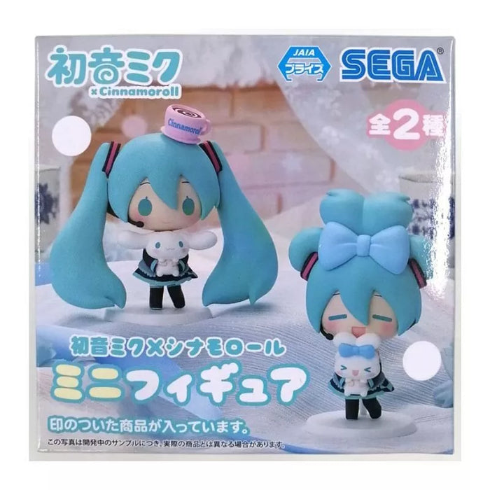 SEGA Hatsune Miku x Cinnamoroll mini figure Set of 2 JAPAN OFFICIAL