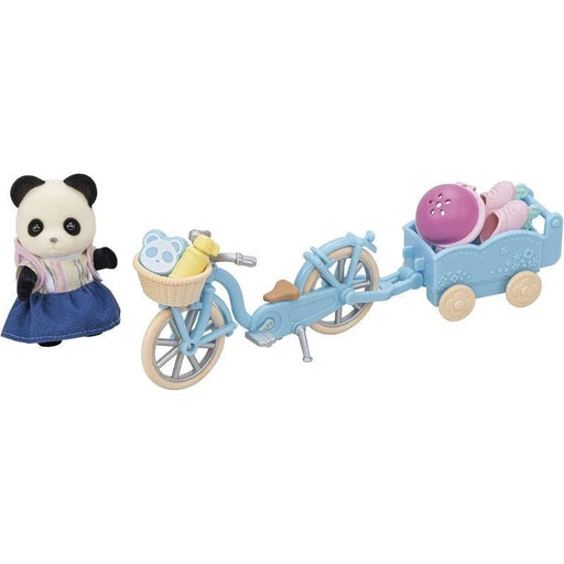 Epoch Sylvanian Families Runrun Cycling Set Panda Girl DF-17 Doll JAPAN OFFICIAL