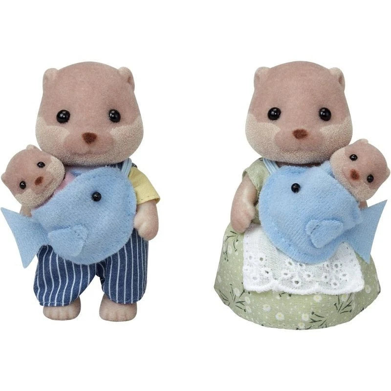 Epoch Sylvanian Families Otter Family FS-32 JAPAN OFFICIAL