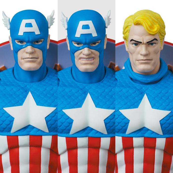 Medicom Toy Mafex No.217 Captain America Comic Ver. Actiefiguur Japan