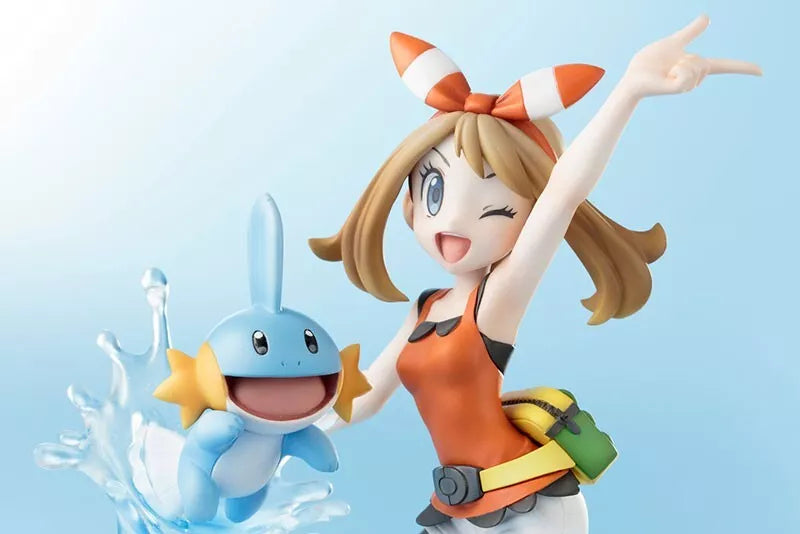 Kotobukiya Artfx J Pokemon Serie May con Mudkip 1/8 Figura Giappone Funzionario
