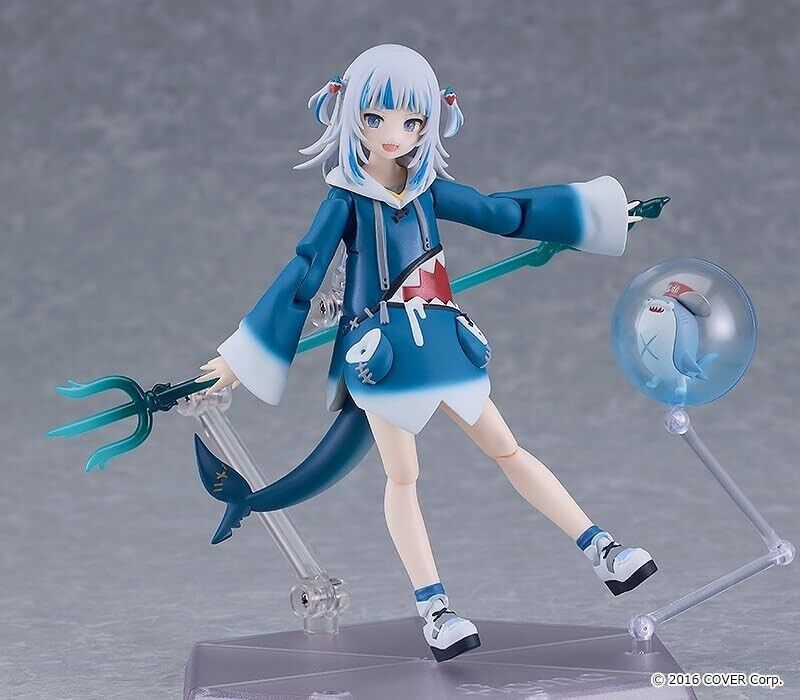 Figma Hololive Production Gawr Gura Acción Figura Japón Oficial