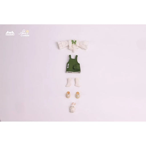 New Cuddle Flower Green Bunny Suspender Skirt Set Doll Accessory WY-001 JAPAN