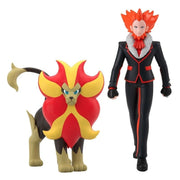 BANDAI Pokemon Scale World Kalos Region Lysandre & Pyroar Figure JAPAN OFFICIAL