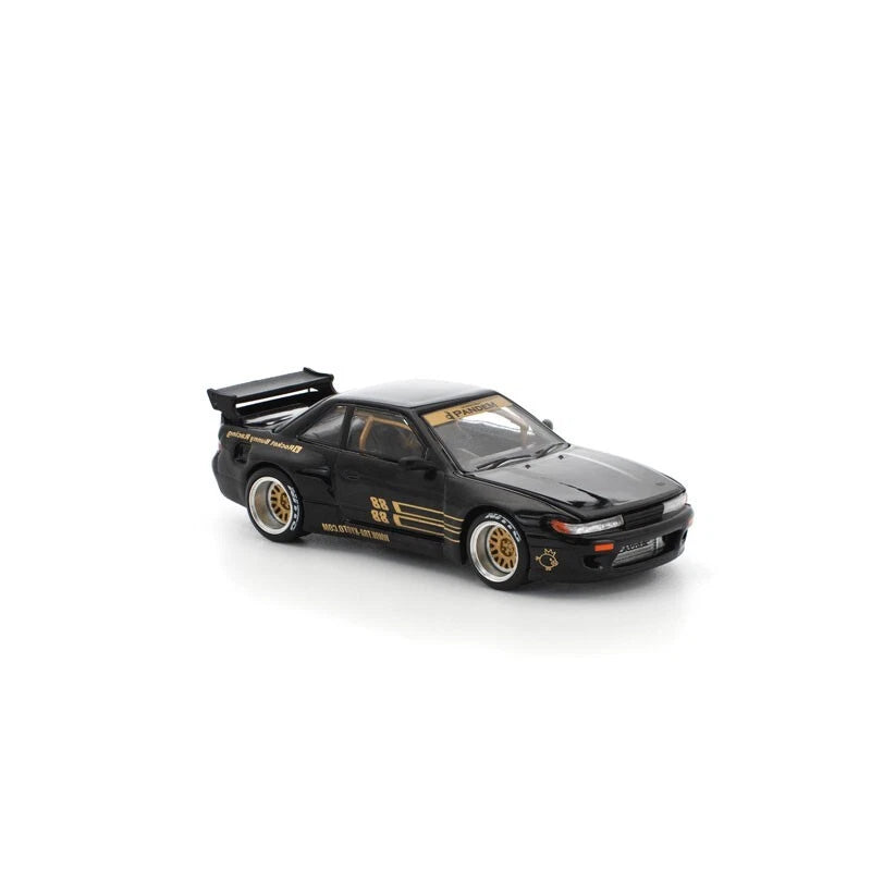 Pandem Silvia S13 Black 1/64 Miniature Car JAPAN OFFICIAL