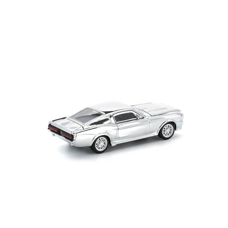 Shelby Mustang GT500 Silver Chrome 1/64 Miniature Car JAPAN OFFICIAL