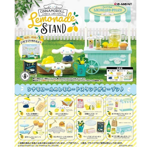 Re-Ment Sanrio Characters Cinnamoroll Lemonade Stand Full Set of 8 Figure JAPAN