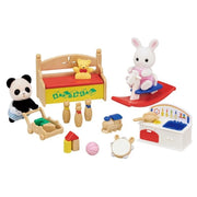 Epoch Sylvanian Families Calico Critters White Rabbit Panda Baby Toy Set DF-20