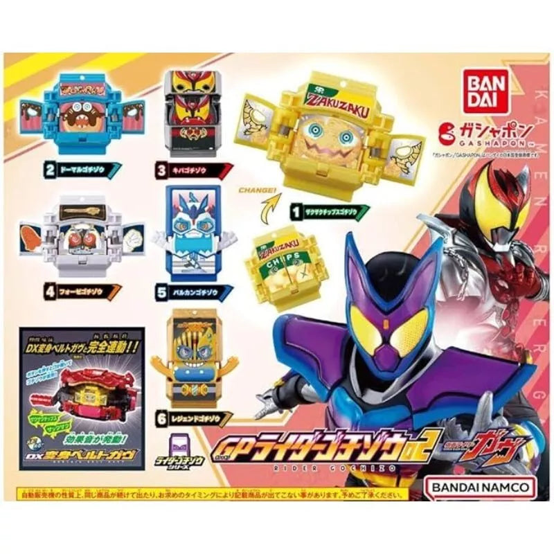 Kumpulan mainan gashapon Kamen Rider Maise GP Rider Gochizo 02
