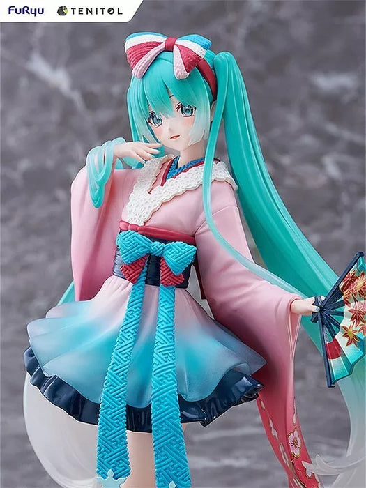 Furyu Tenitol Hatsune Miku Neo Tokyo Series Kimono Figura Japão Oficial