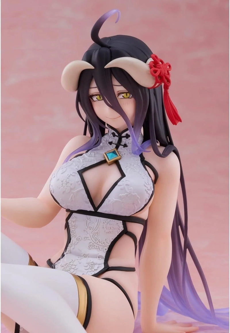 Figura fofa de mesa TAITO OVERLORD Albedo vestido chinês ver. OFICIAL DO JAPÃO