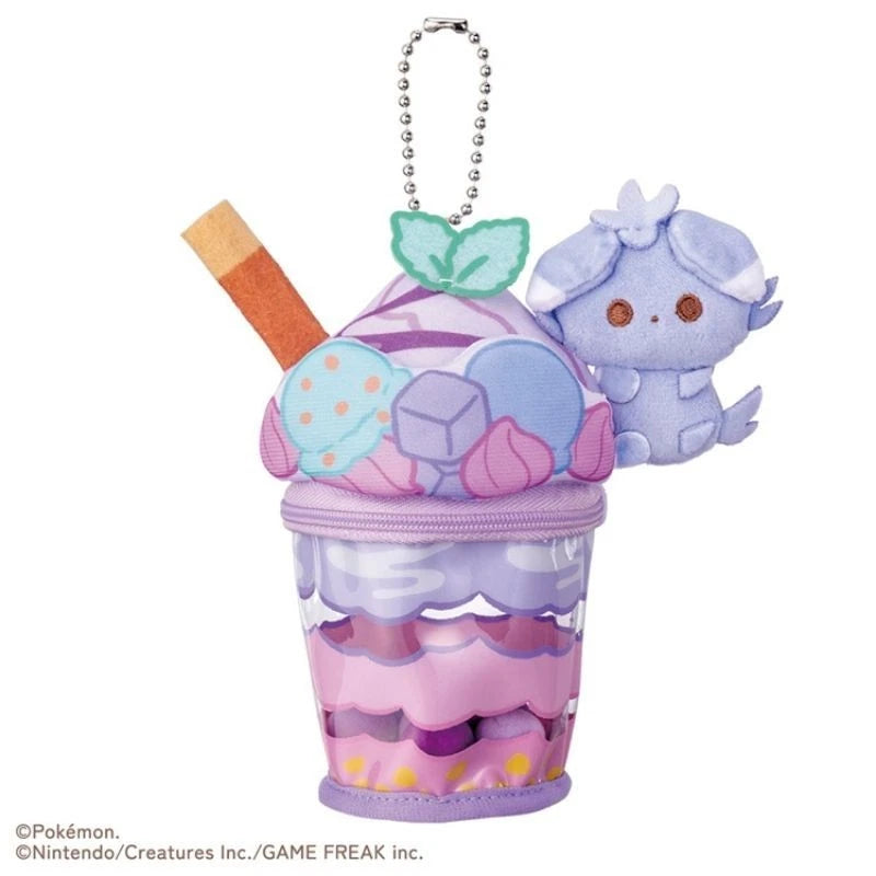 Pokemon Pokepeace Espurr Blueberry Parfait Ver. Plush Keychain JAPAN OFFICIAL