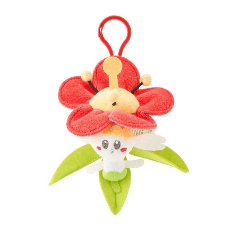 Pokemon Center Original Full Bloom Flabebe Red Flower Plush Keychain JAPAN