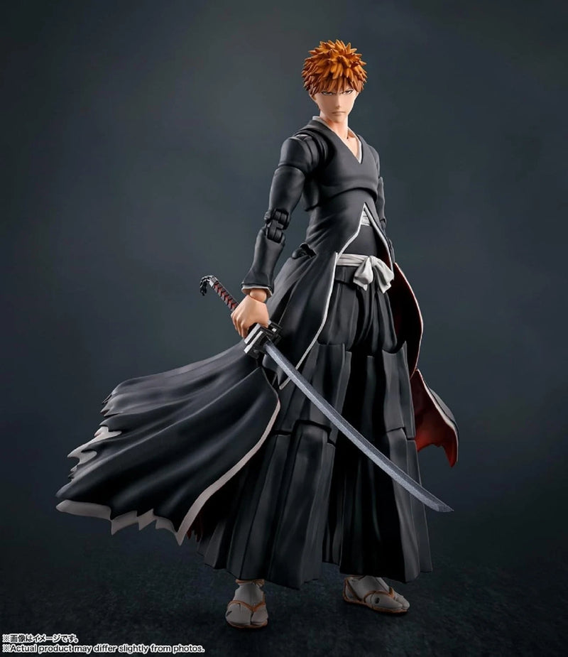 BANDAI S.H.Figuarts BLEACH Ichigo Kurosaki Getsugatensho Actionfigur JAPAN