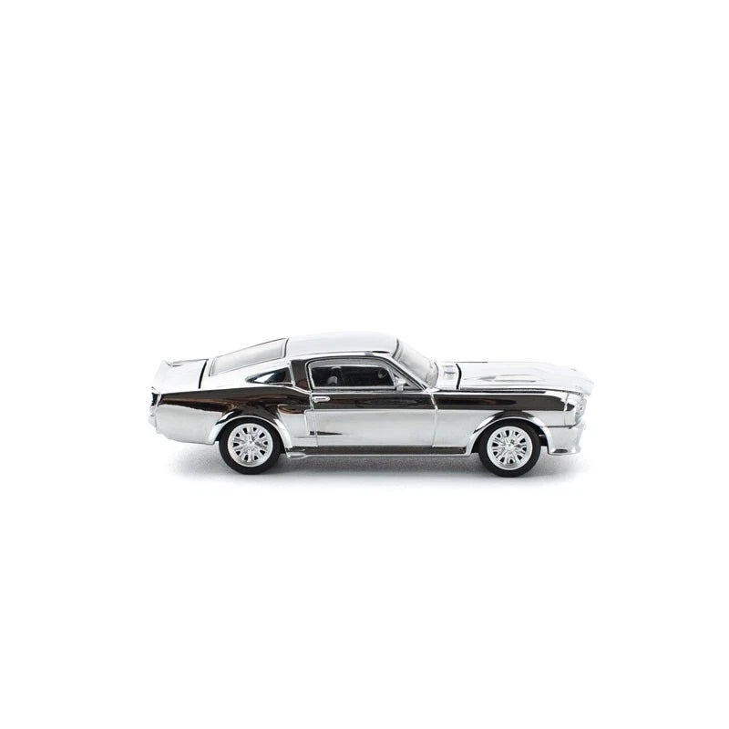 Shelby Mustang GT500 Silver Chrome 1/64 Miniature Car JAPAN OFFICIAL