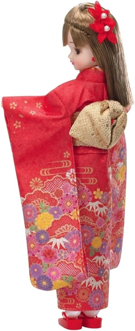 Takara Tomy Kimono Licca Chan Kurenai LD-30 Doll JAPAN OFFICIAL