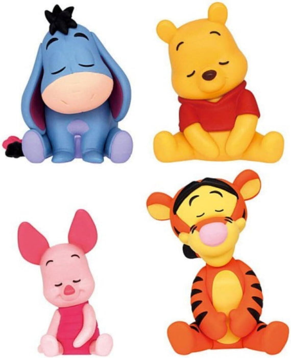 Winnie the Pooh spalla Zun Fig. Tutti e 4 tipi Figure Capsule Toy Japan Official