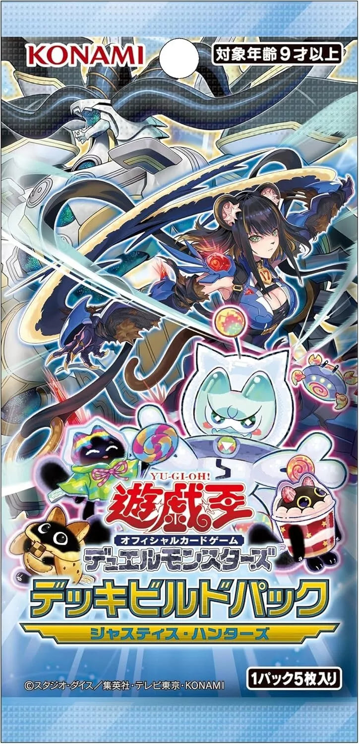 Konami Yu-Gi-Oh OCG Deck Build Pack Justice Hunters Booster Pack Box TCG JAPÃO