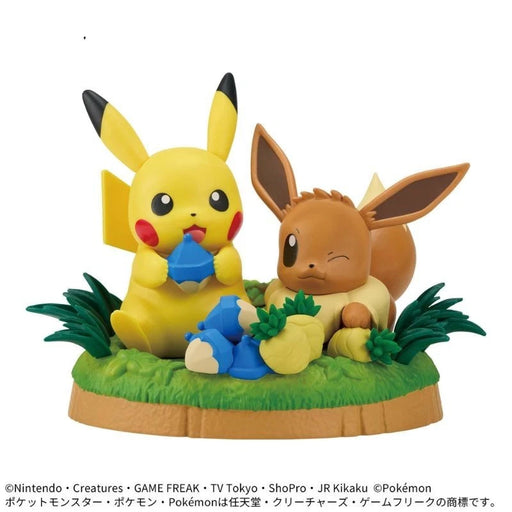 Banpresto Pokemon Mogu Mogu Time Pikachu Eevee Figure JAPAN OFFICIAL