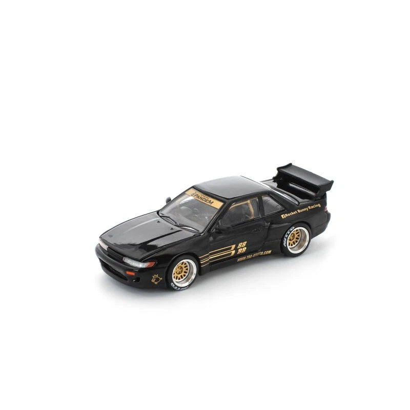 Pandem Silvia S13 Black 1/64 Miniature Car JAPAN OFFICIAL