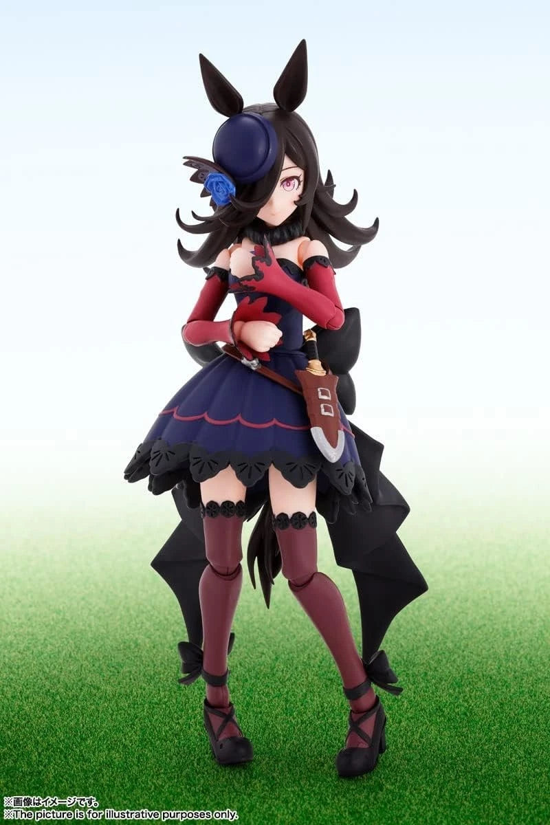 BANDAI S.H.Figuarts Uma Musume Pretty Derby Rice Shower Action Figure JAPÃO