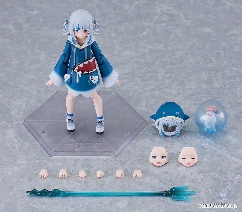 Figma Hololive Production Gawr Gura Acción Figura Japón Oficial