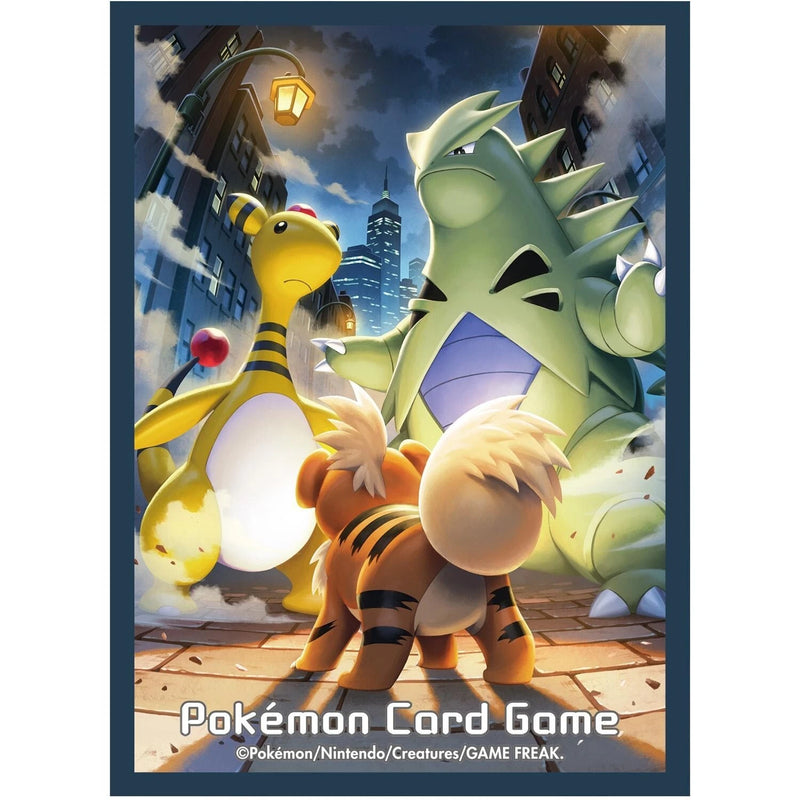 Pokemon Center Original Card Sleeves Growlithe & Tyranitar & Ampharos JAPAN