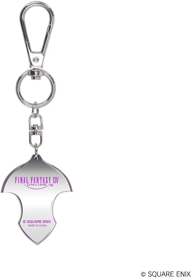 Square Enix Final Fantasy XIV Emet Selch's Crystal Clear Keychain JAPAN OFFICIAL