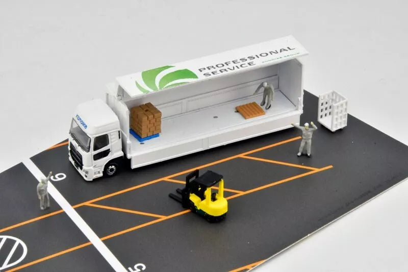Sitio de distribución de recogida de camiones Konoike Transport Wing Van Set J JAPÓN