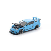 Mazda RX-8 RE Amemiya Light Blue 1/64 Miniature Car JAPAN OFFICIAL