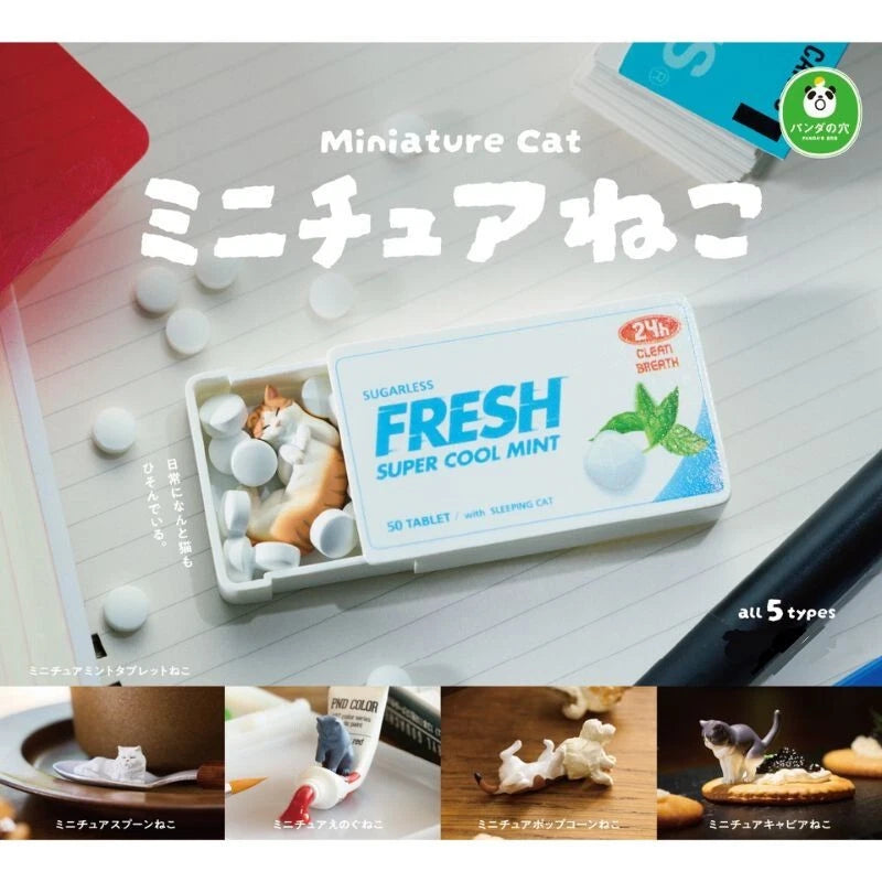 Takara Tomy Arts Panda's Ana Miniature Cat Complete Set Figure Capsule Toy JAPAN