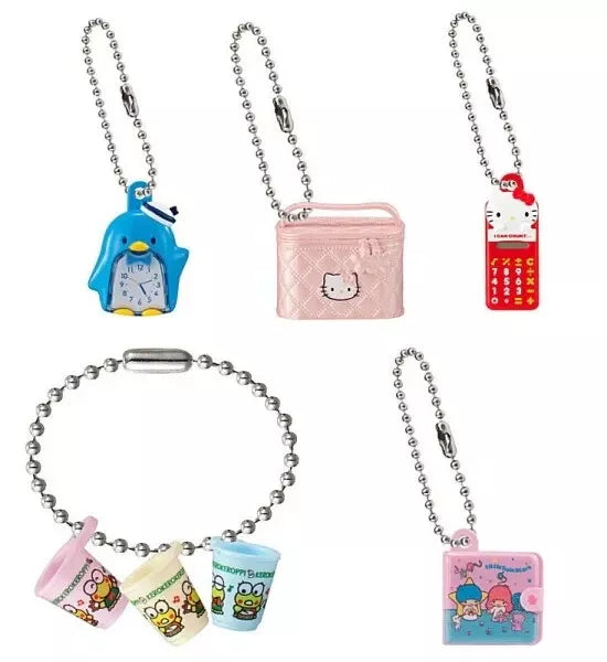 BANDAI Sanrio Characters Retro Miniature Charm Complete Set Capsule Toy JAPAN